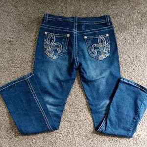 Rebel & Soul Boot Cut Embellished Jeans